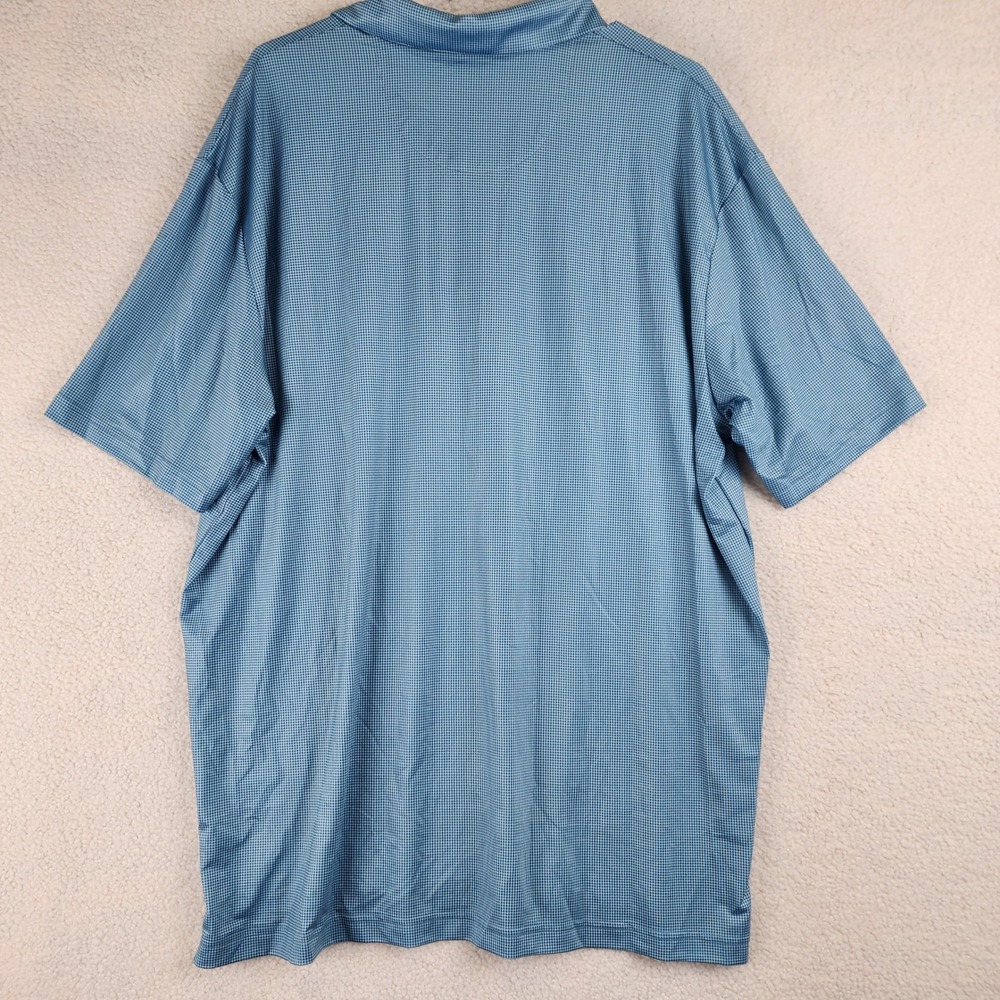 Callaway Opti-Dri Polo‎ Shirt Mens XL Blue Micro Check Golf Performance - Picture 6 of 10
